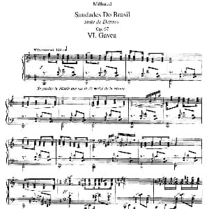 Saudados do Brasil Op.67 钢琴谱 达律斯 米约