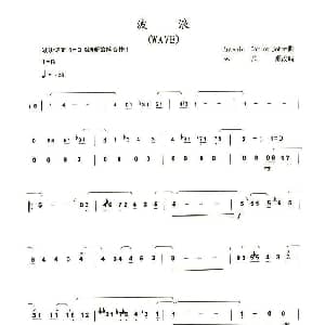 笛子谱 | 波浪
