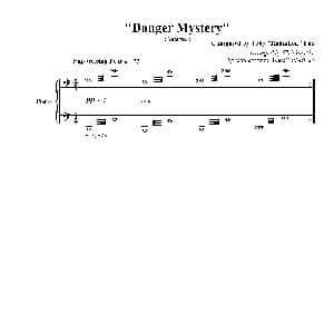 Danger Mystery 钢琴谱