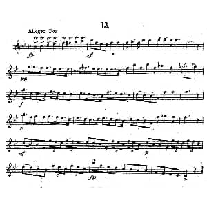 萨克斯谱 | 奇特克 萨克斯练习曲之13 ETUDY PRO SAXOPHON FR ZITRK.op.3