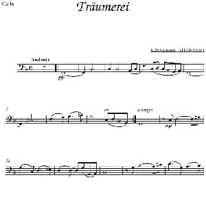 Traumerei 大提琴分谱 R.Schumann