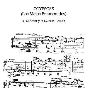 Goyescas 钢琴谱 恩里克 格拉那多斯 Enrique Granados