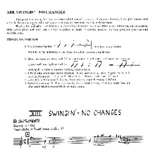 萨克斯谱 | SWINGIN' NO CHANGES