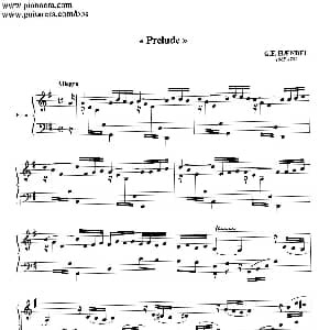 Prelude in G Major 钢琴谱 亨德尔
