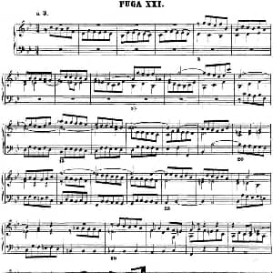 巴赫 平均律钢琴曲集 第二卷 之赋格曲 钢琴谱 巴赫