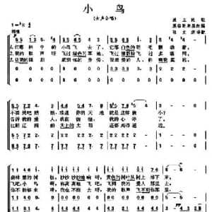 波兰 小鸟_民歌简谱_词曲: 张文纲译配