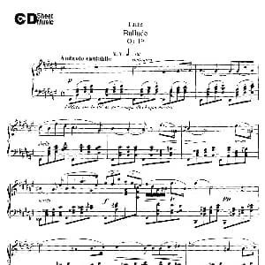 Ballade Op.19 钢琴谱 加布里埃尔 福雷