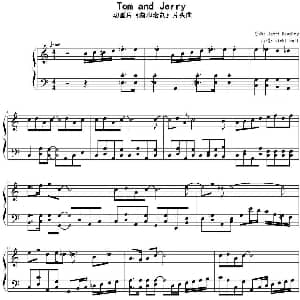 Tom and Jerry 钢琴谱 Scott Bradley作曲 vicklleall打谱