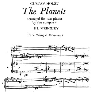 The Planets Op.32 钢琴谱 古斯塔夫 迪奥多 霍尔斯特 Gustav Dheodore Holst
