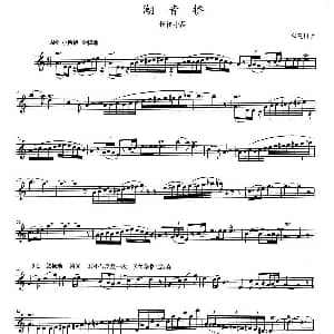 长笛曲谱 | 潮音桥 张建国