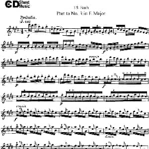 小提琴谱 | 6 Violin Sonatas and Partitas 6.Partita No.3 in E Major J S Bach 巴赫