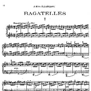 Tcherepnin 10 Bagatelles Op.5 钢琴谱 亚历山大 齐尔品