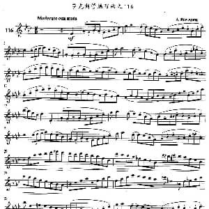 萨克斯谱 | 萨克斯管练习曲 116—120