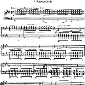 李斯特 旅游岁月 第三集 S.163 No.7 净心 钢琴谱 李斯特