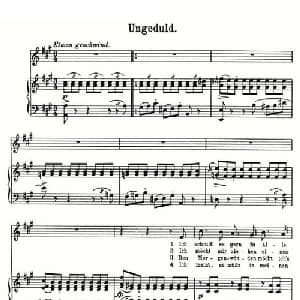 Ungeduld_外国歌谱