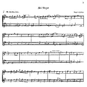 萨克斯谱 | 16首爵士二重奏 Ski Slope