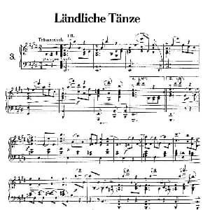Landliche Tanzee Op.1 钢琴谱 亚历山大 封 泽姆林斯基 Alexander von Zemlinsky