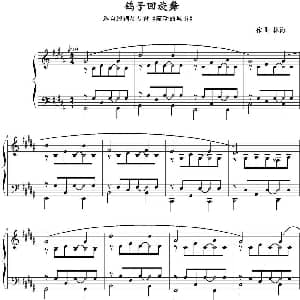 鸽子回旋舞 钢琴谱 林海